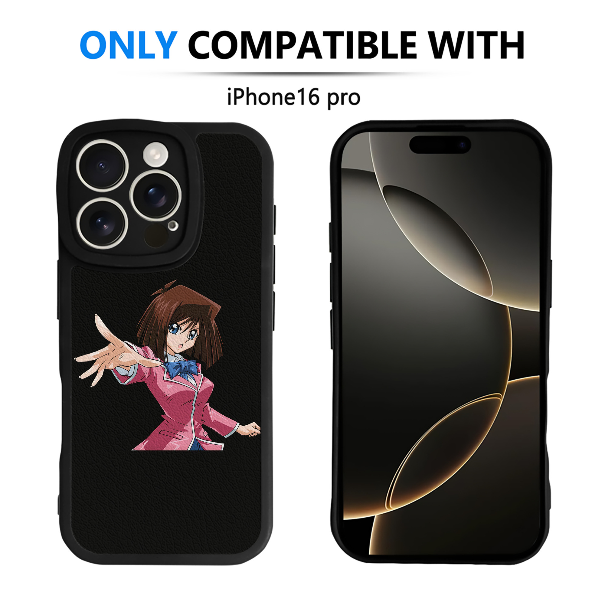 （画像用） 遊☆戯☆王 Yu-Gi-Oh! 【iPhone 16シリーズ対応】シリコンスマホケース（レザー調） 材質：シリコン